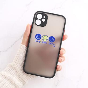 Imagem de Capa de telefone Smiley Face para iPhone 13 11 12 Pro Max Xr X Xs Max 12 Mini 7 8 6s Plus SE 2020 Proteção de lente de câmera capa rígida para PC, KD22, para iPhone 13 Mini