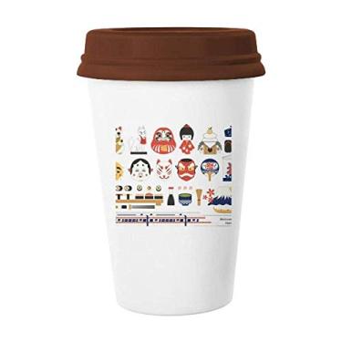 Imagem de Caneca Japonesa Local Bem Conhecida Coisas Café Copo Copo Cerâmica Tampa