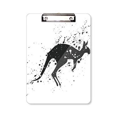 Imagem de Austrália Koala Silhueta Canguru Ilustração Prancheta Pasta Bloco de Escrita Placa de Apoio A4
