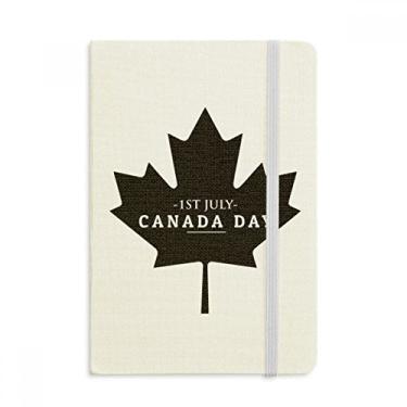 Imagem de Caderno Happy Canada Day 4 de julho, folha de bordo preto, capa dura oficial, diário clássico