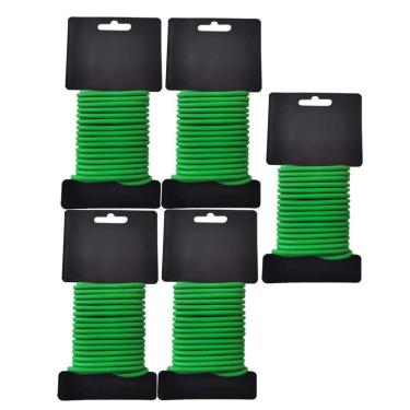 Imagem de KEAIDO Twist Ties Garden Twine Suporte macio para suporte de plantas para tomate, uva, cordas organizadas flexíveis para plantas de quintal em casa (verde) 32 pés/10 m (5 peças)