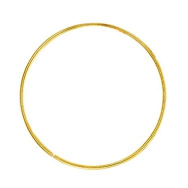 Imagem de Anéis de argola de arame de metal dourado Craft County – Diâmetros de 2, 3, 4, 5, 6 polegadas – Disponível em um único, 5, 10 pacotes – para artesanato, decoração, macramê, 3 Inch, 5 Pack, 1