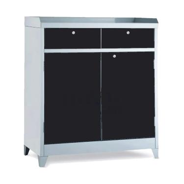 Imagem de Armário De Aço P/ Ferramenta Ferramenteiro Duplo C/ Chave Preto