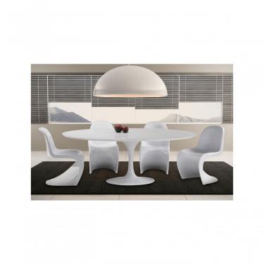 Imagem de Mesa Tulipa Saarinen Oval 160x90cm Laqueada Branco