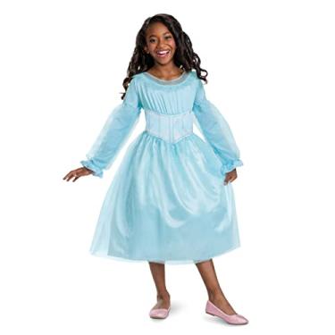 Imagem de Vestido Ariel Blue Live Action, fantasia oficial da Disney The Little Mermaid Live, tamanho infantil pequeno (4-6x)