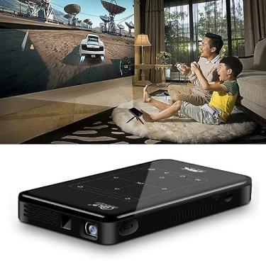 Imagem de Mini projetor P09 portátil 4K Ultra HD DLP inteligente com controle remoto infravermelho, Amlogic S905X 4-Core A53 até 1,5 GHz Android 6.0, 1 GB + 8 GB, suporte 2,4 G / 5 G WiFi, Bluetooth, cartão TF