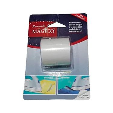 Imagem de Tia Ajuda Remendo Mágico Termo Colante 1 metro x 4 cm 1 Rolo Acessório de Costura para Reparos e Decoração