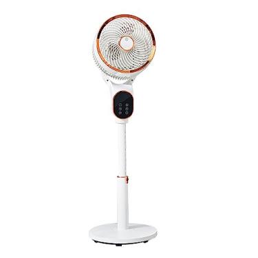 Imagem de Ventilador de pedestal de controle remoto, circulação de ar, ventiladores de piso elétricos, resistentes, silenciosos, refrigeradores de oscilação para casa, escritório, quarto, dormitório, branco, 85 cm