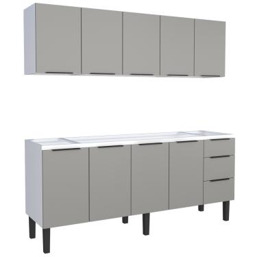 Imagem de Conjunto Cozinha Jupter Gabinete- Aereo  Aço 200 Mt Cozimax