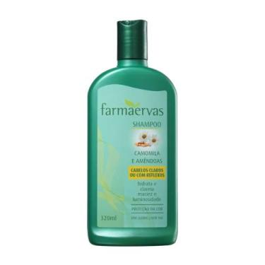 Imagem de Shampoo Cabelos Claros Ou Com Reflexos 320ml Camomila E Amêndoas Farma