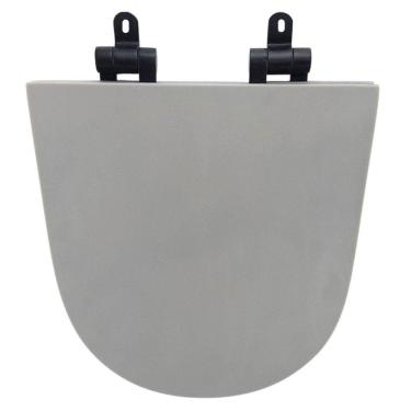 Imagem de Assento Sanitário Poliéster para Louça Link/carrara/belle Époque deca Slow Close Cinza Fosco