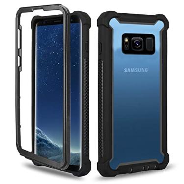 Imagem de Asuwish Capa de celular para Samsung Galaxy S8, resistente, à prova de choque, rígida, à prova de queda, proteção de corpo inteiro, resistente, híbrida, dupla camada, acessórios Glaxay S 8 Gaxaly 8S