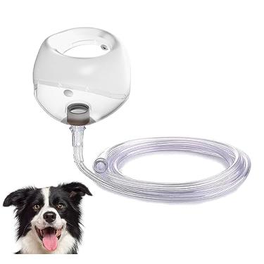 Imagem de Máscara de inalação de animais de estimação para gatos e cães, kit de máscara de O2 para animais de estimação (P - pequena)