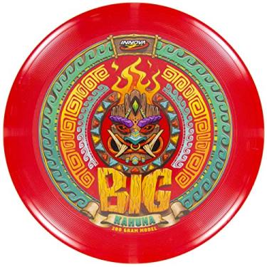 Imagem de Innova Big Kahuna INNmold Beach Frisbee 200 g – Projetado para lidar com ventos fortes, aro fácil de segurar (vermelho)