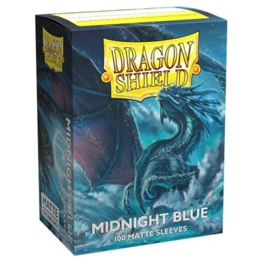 Imagem de 5 Packs Dragon Shield Matte Midnight Blue Standard Size 100 ct Card Sleeves Value Bundle!