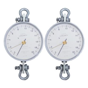Imagem de Kit 2 Dinamômetro Circular Faixa 0 A 2000Kgf Analógico Alumínio Graduação 20Kg Br-2000 Portátil Instrutherm