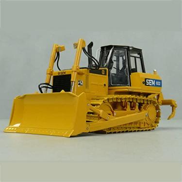 Imagem de Diecast 1:35 Scale SEM Bulldozer Model 2 Doors Open Movable Bucket Ripper Zinc Alloy Replica Collection Gift