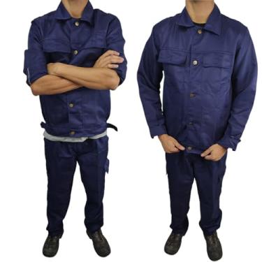 Imagem de Conjunto Uniforme EPI Profissional Obra Segurança do Trabalho Mecanico Eletricista Operario Serviço Construçao