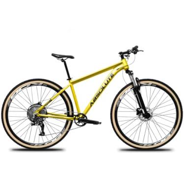 Imagem de Bicicleta Aro 29 Aluminio 6061 Trilha Absolute Nero 5 1x12v Pedivela Single Coroa Unica P.Quadrada K7 11/50D Freio a Disco Garfo de Suspensão (Amarelo, 19)