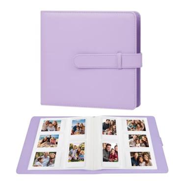 Imagem de Ruibytree Álbum de fotos com 360 bolsos 2 x 3 serve para câmera instantânea Fujifilm Instax Mini 12 11 9 99 8 7s 40, livro de fotos para Polaroid de 7,6 cm e filme Kodak (Roxo)