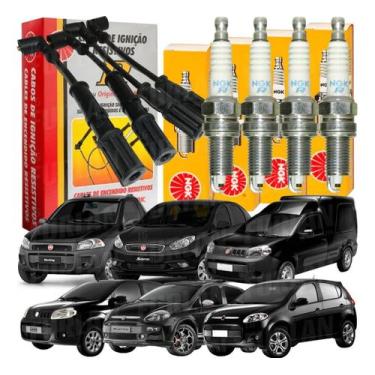 Imagem de Kit Cabos E Velas Uno Palio Grand Siena Fiorino Strada Punto - MAGNETI