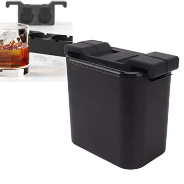 Imagem de Fabricante de Bola de Gelo Transparente, Forma de Bolas de Gelo Transparente, Moldes para Fazer Bolas de Gelo de Uísque para Fazer Coquetéis e Bebidas de Uísque (Cabeça de caveira)