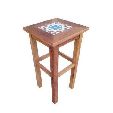 Imagem de Banqueta Corais Em Madeira De Demolição - Cód 2233 - Barrocarte