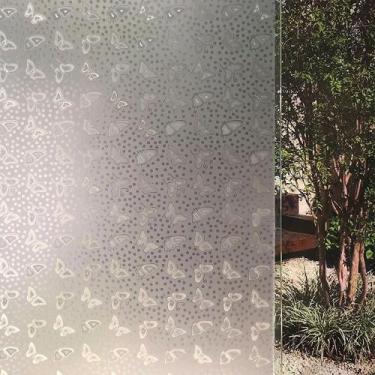 Imagem de Pelicula Adesiva Eletrostatica 3D p Box de Vidro Blindex Borboletas e 