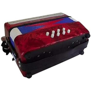 Imagem de Acordeom Sanfona Infantil 17 Teclas E 8 Baixos Semi - Bc Bora Colega S