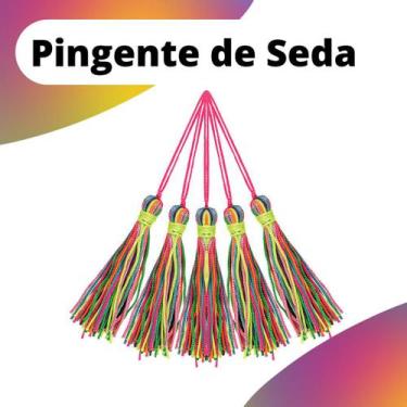 Imagem de Pingente De Seda Tassel - Franja - Multicolorido - Com 20 Unidades - N