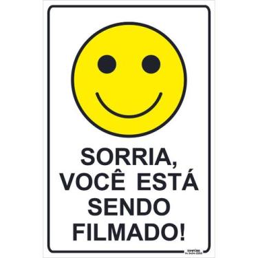 Imagem de Placa de Sinalização Sorria Você Está Sendo Filmado 2 - Império da Imp