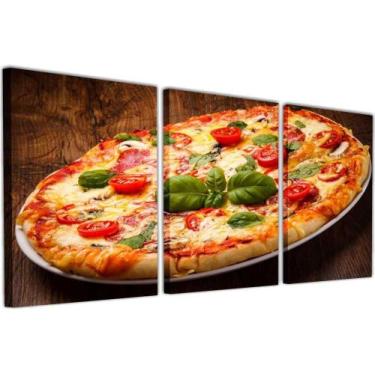 Imagem de Quadro Tela Canvas Gourmet Pizza Pizzarias Restaurantes Food Decoraçõe