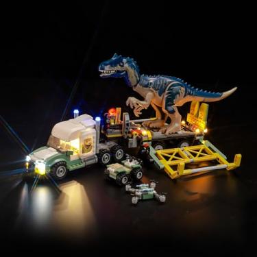 Imagem de LocoLee LED Light Compatible with Lego Dinosaur Missions: Allosaurus Transport Truck - No Models Only Light, Creative Lighting Set Accessories Compatible with Lego 76966 Allosaurus Transport Truck Set