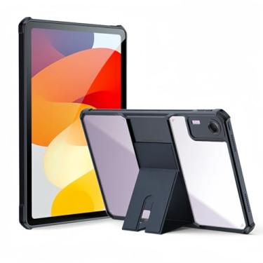 Imagem de kaidisen Capa transparente para Xiaomi Redmi Pad SE 11 polegadas com suporte, capa traseira transparente com suporte, fina, leve e segura para Xiaomi Redmi Pad SE 11 polegadas