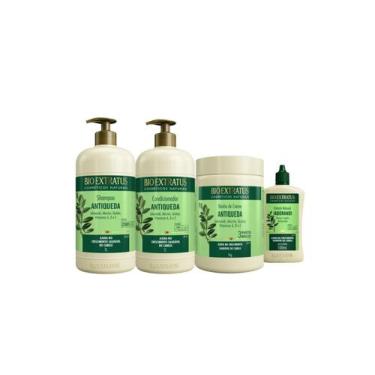 Imagem de Kit Bio Extratus Jaborandi Sh 1L + Cond 1L + BC 1kg + Tônico 100ml - B