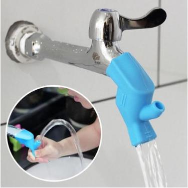 Imagem de Extensor de Torneira de Silicone Para Lavar Mão e Escovação Banheiros 