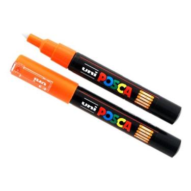 Imagem de PC-1M Caneta Posca Laranja Ponta Cônica 0.7mm - Uni-ball