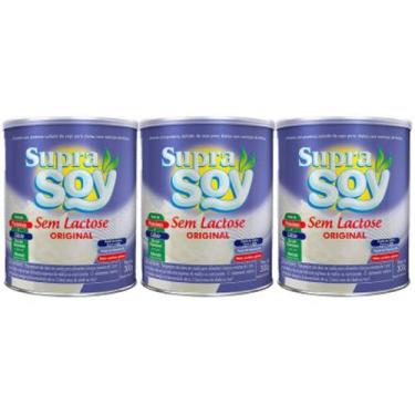 Imagem de Suprasoy Sem Lactose Original Kit 3 x 300g - Suprasoy