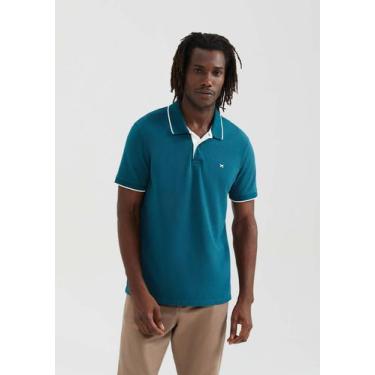 Imagem de Camisa Polo Básica Masculina Em Malha Piquet - Hering, M, Verde petról