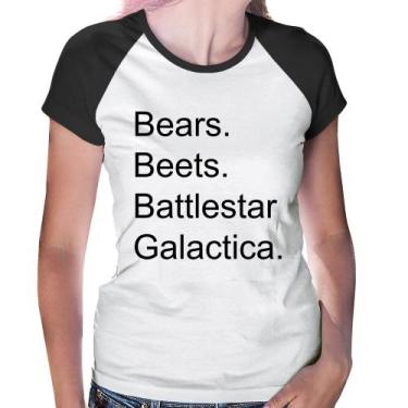 Imagem de Baby Look Raglan Bears. Beets. Battlestar Galactica. - Foca na Moda, B