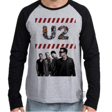 Imagem de Camiseta Manga Longa blusa U2 Banda  - Empório Dutra, P  adulto