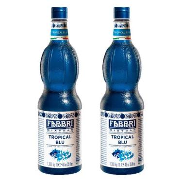 Imagem de Xarope de Curaçau Blue Fabbri Mixybar Tropical Blu 1l 2un