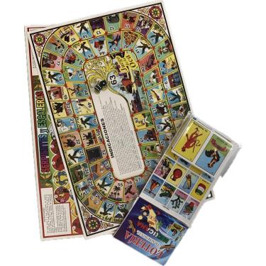 Imagem de Jogos de tabuleiro mexicanos: Set Snakes and Ladders, Goose Game, Loteria