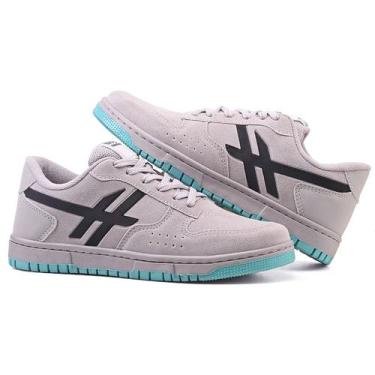 Imagem de Tenis Casual Nyc Shoes Lançamento Estilo Skatista CM40, Cinza verde, 4