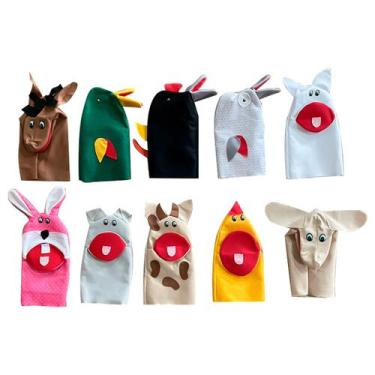 Imagem de Fantoche De Mão Infantil Animais Domésticos Pedagógico - Brink Sul