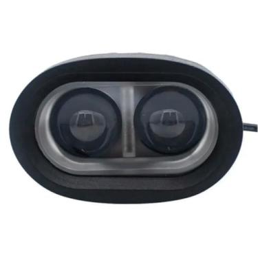 Imagem de Farol de Milha Led Auxiliar Oval Moto Carro Universal 2 Leds Spot Branco 20w 12-24v Pulverizador Agricola Empilhadeira Trator Caminhão