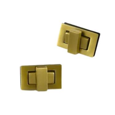 Imagem de Fecho torniquete retangular - pequeno - jescastore, Dourada Envelhecid