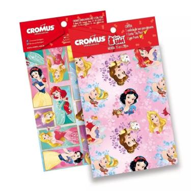 Imagem de Saco para Presente Princesas Sortido 30x44cm Cromus Metalizado