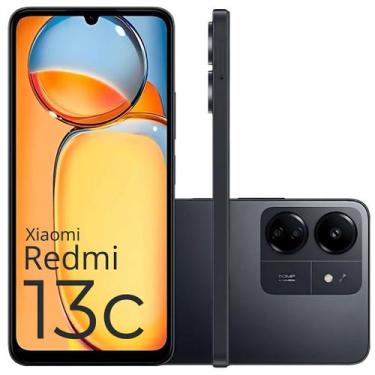 Imagem de Smartphone 13C 256GB /128GB câmera tripla 50MP 13MP Midnight Black Pre