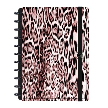 Imagem de Caderno Disco Inteligente G Animal Print Leopardo 80F